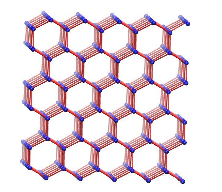 Hexagonal ice as a topological ring network
